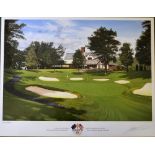 Baxter, Graeme (After) signed 1995 RYDER CUP - OAK HILL open edition print signed by the artist in