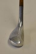 Fine and scarce Standard Mills Golf Co"The Mills" BS2 shallow face alloy wood - c/w maker's shaft