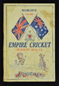 1932/33 Empire Cricket Booklet 'Bodyline Series' an informative guide to the season with