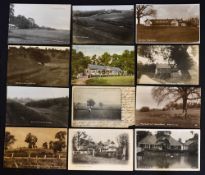 12x various English golf club and golf links postcards from early 1900's onwards to incl 2x Golf