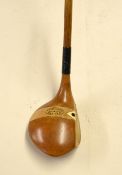 J. Steer stripe top spoon with ivorine aiming insert to the crown and fitted with an alloy 'H'