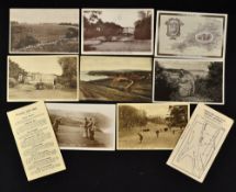 Interesting collection of South Coast of England golfing postcards and scorecards - to incl 2x