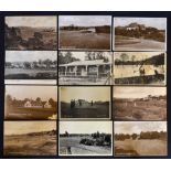 12x various English golf club and golf links postcards from early 1900's onwards to incl 3x