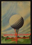 Rare 1956 Canada Cup International Golf Championship signed programme - played at Wentworth Golf