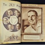 Scarce 1936/37 The Wireless Weekly Portrait Gallery of International Cricketers Magazine missing