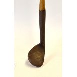 Robert Condie St Andrews elegant rut iron c.1890 stamped with the Condie rose to the centre - head
