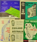 1970s Australian Cricket Brochures to include 1962 Test Cricket Magazine, 1963, 1970 England v