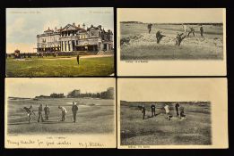 4x various St Andrews The Old Golf Course golfing postcards from early 1900's to incl Golf-