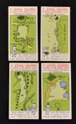 Set of W.A & A.C Churchman's Golfing Cigarette Cards titled Jovial Golfers in search of the