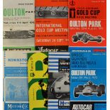 1960/70s Oulton Park Motor Racing Programmes - including 1960International Gold Cup, 1963 National