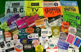 Large quantity of Caddie golf badges - mostly ex- Brian Bellenger leading professional tour caddie