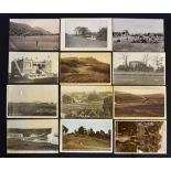 12x various English and Welsh golf club and golf links postcards from early 1900's onwards to incl