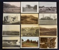 12x various English and Welsh golf club and golf links postcards from early 1900's onwards to incl
