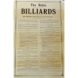 c.1927 Rules of Billiards officially stamped by the association, with a small water mark to the