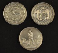3x early 20thc silver golf medals to incl Norfolk County Golf Union engraved on the back"Amateur