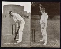 Surrey Cricket 'The Star Series' Postcards including Lord Dalmeny and Walter Lees both in action