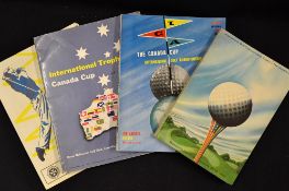 3x Canada Cup International Golf team event programmes to incl 1956 (Wentworth UK) won by Hogan