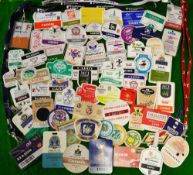 Large quantity of Caddie golf badges - mostly ex- Brian Bellenger leading professional tour caddie