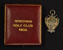 1908 Northam Golf Club (Royal North Devon) silver golf medal - won by George Pennington who turned