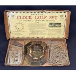 Early J.B Halley & Co London"Ocobo" Clock Golf Set - complete with set of metal figures, metal pegs,