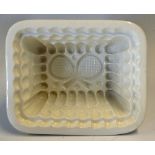 Rare Copeland Tennis Jelly Mould with impressed crossed rackets and balls, maker's mark impressed to