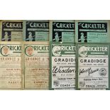 'The Cricketer' Magazine 1921 onwards also includes 1921 (5), 1922 (2), 1933 (10) and 1938 (2),