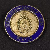 Early 1965 Royal Birkdale Open Golf Championship Player's Enamel Badge - won by Peter Thomson for
