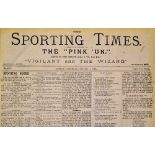 1895 The Sporting Times Bound Newspaper - otherwise known as the 'Pink Un' a bound volume complete