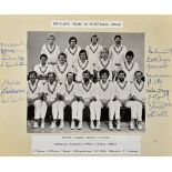 1979/80 England Cricket Team in Australia Signed display consisting of the photograph centrally with