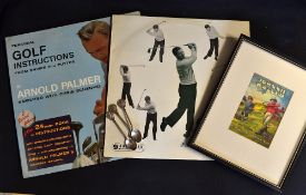 Arnold Palmer Golf Instruction Vinyl record album c/w 24 page book of instruction together with