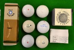 Collection of bramble and square mesh golf balls to incl David Hamilton Replica The Challenger