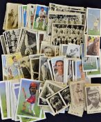 Cricket Cigarette Card Mixed Selection of odds, loose cards, some photocards, mixed trade cards,