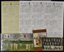 M.C.C. Bicentenary First Day Cover dated 2006 depicts Gentlemen v Players 1865, plus Christmas