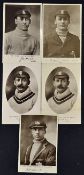 Surrey Cricket Real Photo Postcards Force Series to include J.B Hobbs (2), E.G. Hayes (2) and H.