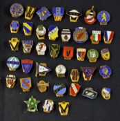 Assorted Lapel Badge Selection includes a good selection of various badges, most appear foreign,