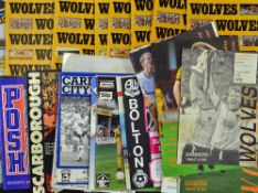 1987/88 Wolverhampton Wanderers match programmes to include homes (12) Bolton Wanderers, Cardiff