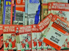 1975/76 Manchester United match programmes to include homes (28) including Red Star Belgrade (