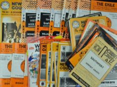 Collection of Newport County football programmes from 1960s onwards to include 1962/63 Southport,