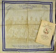 Presentation souvenir handkerchief FA Cup Final 1931 featuring the team West Bromwich Albion (in