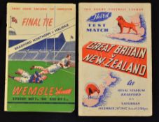 2x 1940's Rugby League big match programmes to incl 1949 Rugby League Challenge Cup Final Bradford