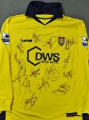 2008/9 Aston Villa Squad Signed Martin Laursen match worn football shirt from the game against