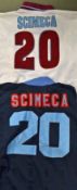 1995/97 Riccardo Scimeca Aston Villa match worn football shirts to include No20 away long sleeve