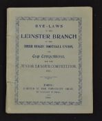 Rare 1904 Leinster Branch of the Irish Rugby Football Union Bye-Laws Booklet - to incl rules