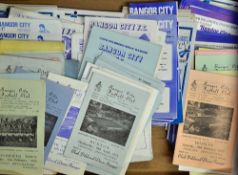 Selection of Bangor City football programmes from 1960s onwards mainly includes 1970s with aways,