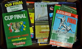 Collection of around 66 different cup finals from the late 1960's onwards. Worth an inspection.