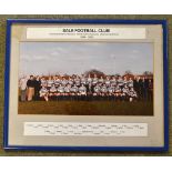 1984/85 Sale Rugby Club Winners Inaugural National Merit Table team photograph and display -
