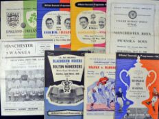 Match programmes for games at Maine Road, Manchester to include 1949 England v Ireland, 1950 Everton