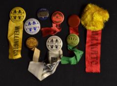 New Zealand Provincial Rugby Club badges c.1950's -fine collection of 9x pin badges mostly with