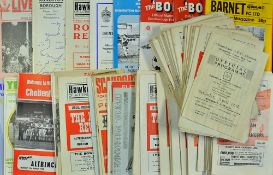 Collection of Altrincham FC football programmes from 1960s onwards predominantly home programmes
