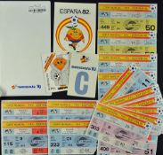 1982 World Cup Spain used match tickets for the 2nd phase, plus 2x tickets for the semi-final and 2x